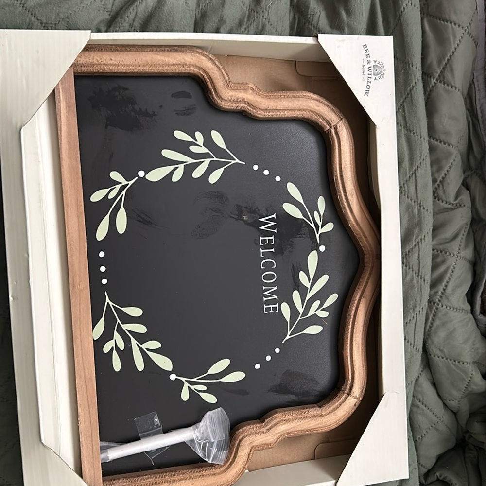 WiFi welcome password chalkboard